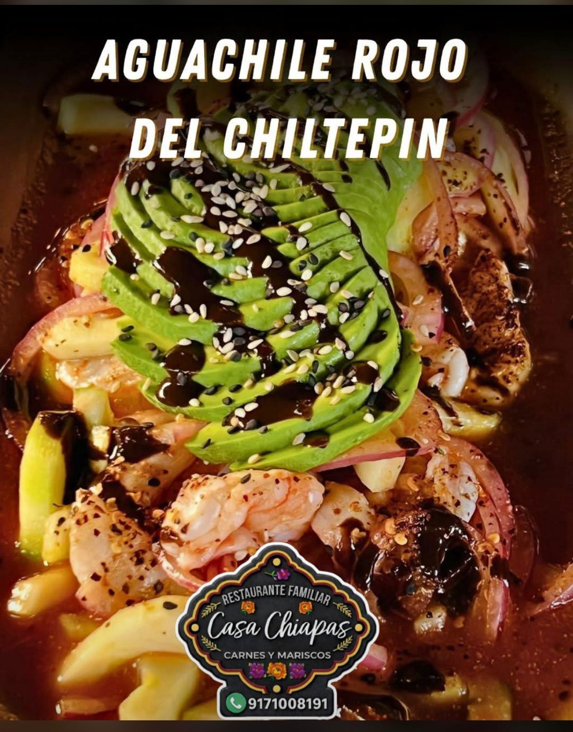 Ceviche de Camarón Casa Chiapas